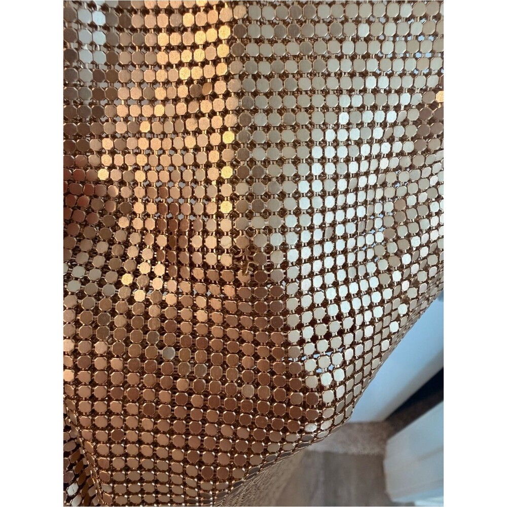 🆕 LOVERS and FRIENDS Sasha Gold Metallic Maxi high slit Skirt, party luxury, XS - Picture 8 of 13